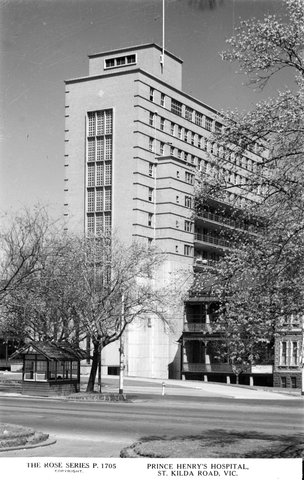 Prince Henry's Hospital, St. Kilda Road, Vic, 1920–54