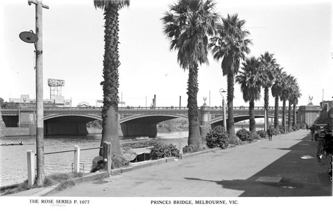 Princes Bridge, Melbourne, Vic, 1920–54