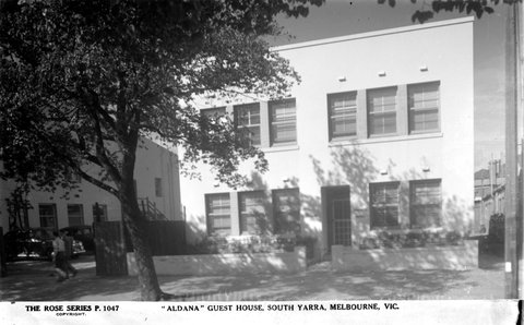 "Aldana" Guest House, South Yarra, Melbourne, Vic, 1920–54