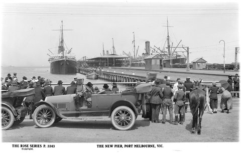 The New Pier, Port Melbourne, Vic, 1920–54