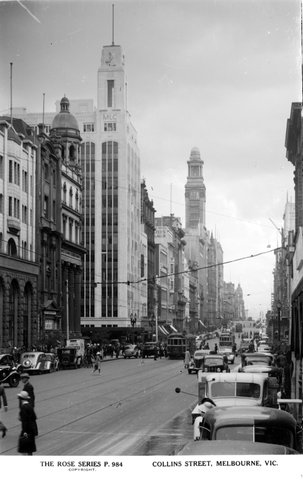 Collins Street, Melbourne, Vic, 1920–54