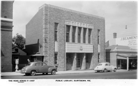 PUBLIC LIBRARY, HAWTHORN, VIC, 1920–54