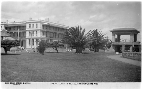 THE ROTUNDA & HOTEL, SANDRINGHAM, VIC, 1920–54