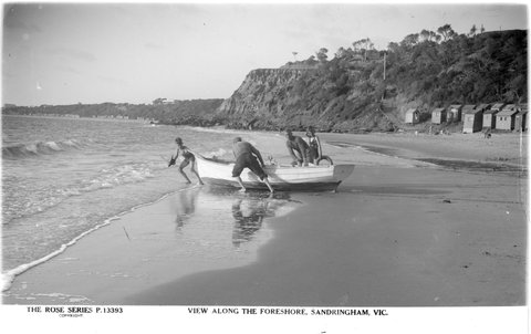 VIEW ALONG THE FORESHORE, SANDRINGHAM, VIC, 1920–54