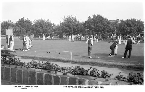 The Bowling Green, Albert Park, Vic, 1920–54