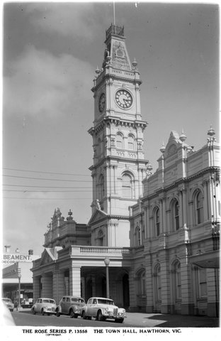 THE TOWN HALL, HAWTHORN, VIC, 1920–54