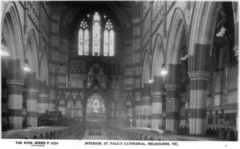 INTERIOR, ST. PAUL'S CATHEDRAL, MELBOURNE, VIC, 1920–54