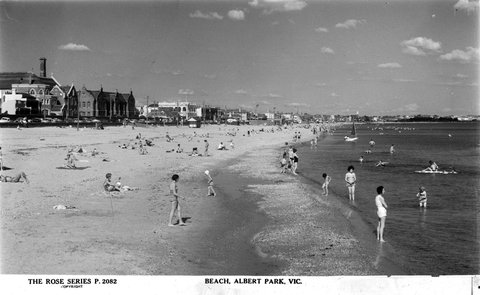 Beach, Albert Park, Vic, 1920–54