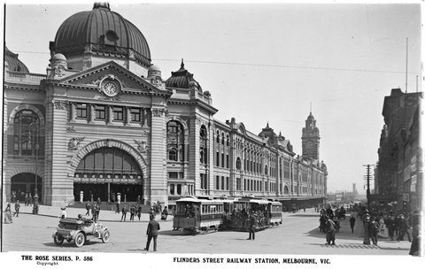 Flinders Street Railway Station, Melbourne, Vic, 1920–54