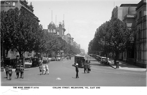 COLLINS STREET, MELBOURNE, VIC. EAST END, 1920–54