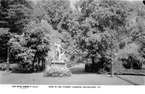 VIEW IN THE FITZROY GARDENS, MELBOURNE, VIC, 1920–54