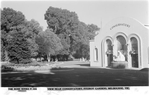 VIEW NEAR CONSERVATORY, FITZROY GARDENS, VIC, 1920–54