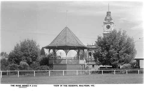 View In The Reserve, Malvern, Vic, 1920–54