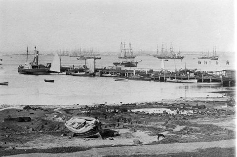 Hobson's Bay, From Williamstown Vic, 1868