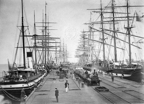 PORT MELBOURNE RAILWAY PIER, 1871