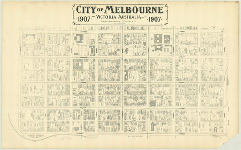 City of Melbourne, Victoria, Australia, 1907 [map]