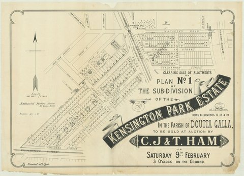 Kensington Park Estate, 1889